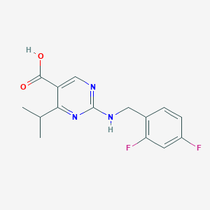 2-[(2,4-Difluorobenzyl)amino]-4-isopropylpyrimidine-5-carboxylic acid