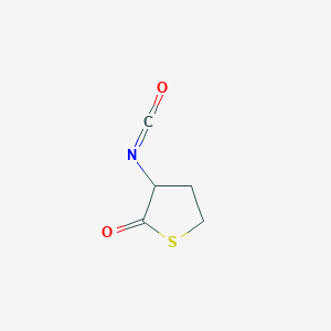 molecular formula C5H5NO2S B2679359 2-Oxotetrahydrothiophene-3-yl isocyanate CAS No. 38869-93-1