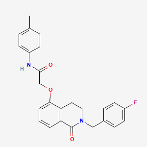 2-((2-(4-fluorobenzyl)-1-oxo-1,2,3,4-tetrahydroisoquinolin-5-yl)oxy)-N-(p-tolyl)acetamide