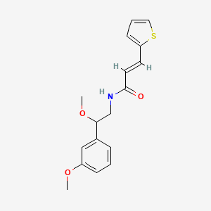 molecular formula C17H19NO3S B2679390 (E)-N-(2-甲氧基-2-(3-甲氧基苯基)乙基)-3-(噻吩-2-基)丙烯酰胺 CAS No. 1798417-19-2