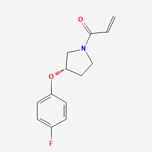 1-[(3S)-3-(4-Fluorophenoxy)pyrrolidin-1-yl]prop-2-en-1-one