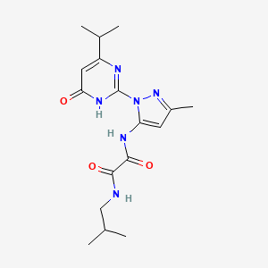 N1-isobutyl-N2-(1-(4-isopropyl-6-oxo-1,6-dihydropyrimidin-2-yl)-3-methyl-1H-pyrazol-5-yl)oxalamide