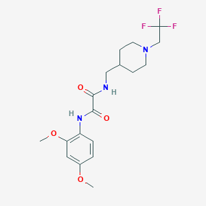 N'-(2,4-Dimethoxyphenyl)-N-[[1-(2,2,2-trifluoroethyl)piperidin-4-yl]methyl]oxamide