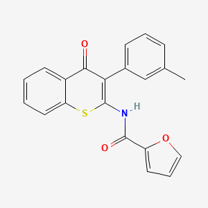 N-[3-(3-methylphenyl)-4-oxo-4H-thiochromen-2-yl]furan-2-carboxamide