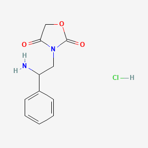 3-(2-Amino-2-phenylethyl)oxazolidine-2,4-dione hydrochloride