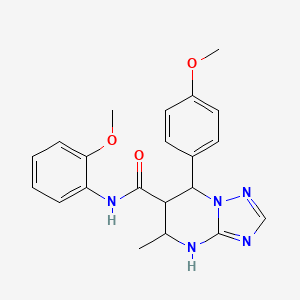 N-(2-methoxyphenyl)-7-(4-methoxyphenyl)-5-methyl-4,5,6,7-tetrahydro-[1,2,4]triazolo[1,5-a]pyrimidine-6-carboxamide