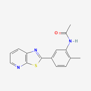 molecular formula C15H13N3OS B2679478 N-(2-methyl-5-(thiazolo[5,4-b]pyridin-2-yl)phenyl)acetamide CAS No. 863593-87-7