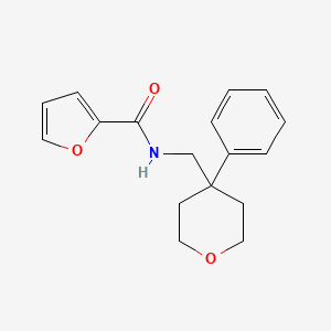 N-[(4-phenyloxan-4-yl)methyl]furan-2-carboxamide