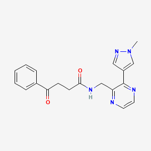 N-((3-(1-methyl-1H-pyrazol-4-yl)pyrazin-2-yl)methyl)-4-oxo-4-phenylbutanamide