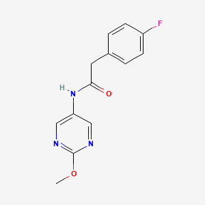 2-(4-fluorophenyl)-N-(2-methoxypyrimidin-5-yl)acetamide