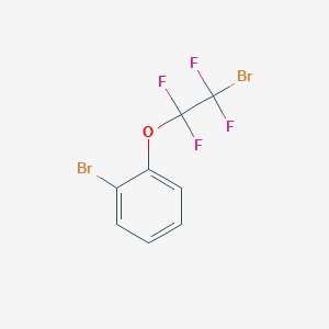 molecular formula C8H4Br2F4O B2679496 1-Bromo-2-(2-bromo-1,1,2,2-tetrafluoroethoxy)benzene CAS No. 2185840-24-6