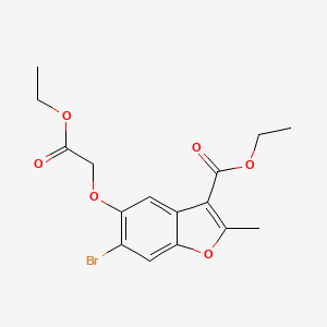 Ethyl 6-bromo-5-(2-ethoxy-2-oxoethoxy)-2-methyl-1-benzofuran-3-carboxylate