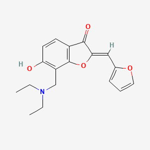 (Z)-7-((diethylamino)methyl)-2-(furan-2-ylmethylene)-6-hydroxybenzofuran-3(2H)-one