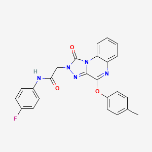 N-(4-fluorophenyl)-2-(1-oxo-4-(p-tolyloxy)-[1,2,4]triazolo[4,3-a]quinoxalin-2(1H)-yl)acetamide