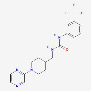 1-((1-(Pyrazin-2-yl)piperidin-4-yl)methyl)-3-(3-(trifluoromethyl)phenyl)urea
