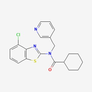 N-(4-chlorobenzo[d]thiazol-2-yl)-N-(pyridin-3-ylmethyl)cyclohexanecarboxamide