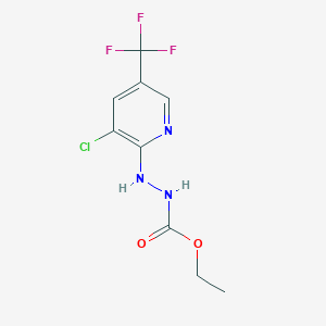 Ethyl 2-[3-chloro-5-(trifluoromethyl)-2-pyridinyl]-1-hydrazinecarboxylate