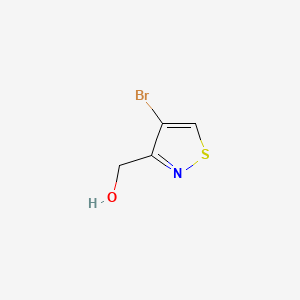 molecular formula C4H4BrNOS B2679544 3-Isothiazolemethanol, 4-bromo- CAS No. 24340-79-2