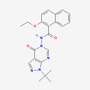 N-(1-(tert-butyl)-4-oxo-1H-pyrazolo[3,4-d]pyrimidin-5(4H)-yl)-2-ethoxy-1-naphthamide