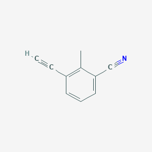 molecular formula C10H7N B2679547 3-Ethynyl-2-methylbenzonitrile CAS No. 2445786-87-6