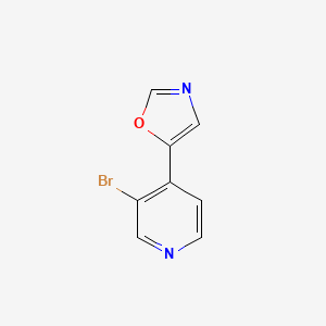 molecular formula C8H5BrN2O B2679559 5-(3-溴吡啶-4-基)-1,3-噁唑 CAS No. 2402830-30-0