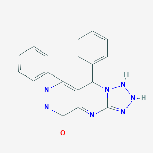 molecular formula C18H13N7O B267956 8,10-diphenyl-2,4,5,6,7,11,12-heptazatricyclo[7.4.0.03,7]trideca-1,3,9,11-tetraen-13-one 