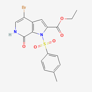 Ethyl 4-bromo-7-oxo-1-tosyl-6,7-dihydro-1H-pyrrolo[2,3-c]pyridine-2-carboxylate