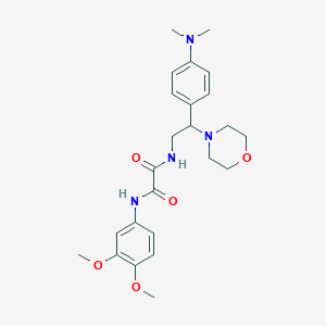 N1-(3,4-dimethoxyphenyl)-N2-(2-(4-(dimethylamino)phenyl)-2-morpholinoethyl)oxalamide