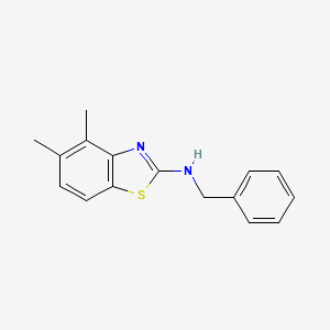 molecular formula C16H16N2S B2679590 N-benzyl-4,5-dimethyl-1,3-benzothiazol-2-amine CAS No. 743452-37-1