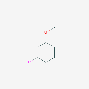 molecular formula C7H13IO B2679603 1-碘-3-甲氧基环己烷 CAS No. 1206678-29-6