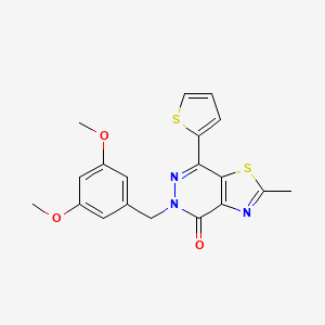 5-(3,5-dimethoxybenzyl)-2-methyl-7-(thiophen-2-yl)thiazolo[4,5-d]pyridazin-4(5H)-one