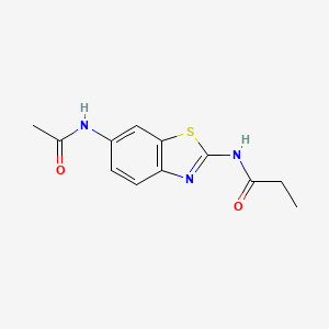 N-(6-Acetylamino-benzothiazol-2-yl)-propionamide