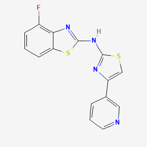 4-fluoro-N-(4-(pyridin-3-yl)thiazol-2-yl)benzo[d]thiazol-2-amine