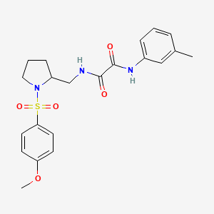 N1-((1-((4-methoxyphenyl)sulfonyl)pyrrolidin-2-yl)methyl)-N2-(m-tolyl)oxalamide