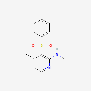 molecular formula C15H18N2O2S B2679641 N,4,6-trimethyl-3-[(4-methylphenyl)sulfonyl]-2-pyridinamine CAS No. 478245-29-3