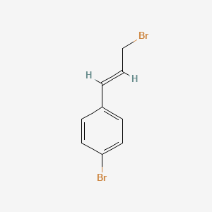 molecular formula C9H8Br2 B2679656 (E)-1-溴-4-(3-溴丙-1-烯-1-基)苯 CAS No. 124854-99-5