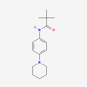 molecular formula C16H24N2O B2679659 2,2-dimethyl-N-(4-piperidinophenyl)propanamide CAS No. 860609-09-2
