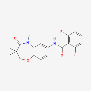 2,6-difluoro-N-(3,3,5-trimethyl-4-oxo-2,3,4,5-tetrahydrobenzo[b][1,4]oxazepin-7-yl)benzamide