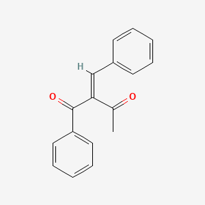 molecular formula C17H14O2 B2679688 1-Phenyl-2-benzylidenebutane-1,3-dione CAS No. 25354-72-7