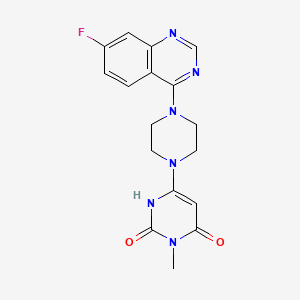 6-(4-(7-fluoroquinazolin-4-yl)piperazin-1-yl)-3-methylpyrimidine-2,4(1H,3H)-dione