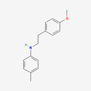 molecular formula C16H19NO B2679695 [2-(4-Methoxy-phenyl)-ethyl]-p-tolyl-amine CAS No. 356086-83-4