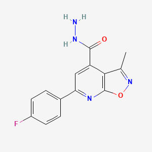 6-(4-Fluorophenyl)-3-methylisoxazolo[5,4-b]pyridine-4-carbohydrazide