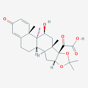 molecular formula C₂₄H₂₉FO₇ B026797 曲安奈德丙酸酯 21-羧酸 CAS No. 53962-41-7