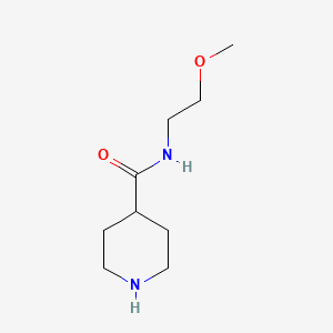 molecular formula C9H18N2O2 B2679712 N-(2-methoxyethyl)piperidine-4-carboxamide CAS No. 73415-61-9