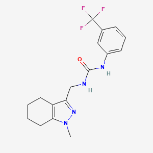 molecular formula C17H19F3N4O B2679713 1-((1-methyl-4,5,6,7-tetrahydro-1H-indazol-3-yl)methyl)-3-(3-(trifluoromethyl)phenyl)urea CAS No. 1448072-08-9