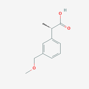 molecular formula C11H14O3 B2679748 (2S)-2-[3-(Methoxymethyl)phenyl]propanoic acid CAS No. 2248200-22-6