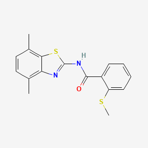 N-(4,7-dimethylbenzo[d]thiazol-2-yl)-2-(methylthio)benzamide