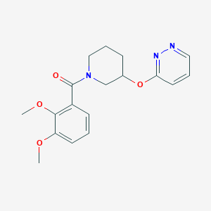 molecular formula C18H21N3O4 B2679770 (2,3-二甲氧苯基)(3-(吡啶并嘧啶-3-基氧基)哌啶-1-基)甲酮 CAS No. 2034480-21-0