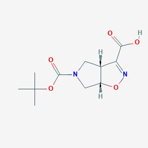 Cis-5-(Tert-Butoxycarbonyl)-4,5,6,6A-Tetrahydro-3Ah-Pyrrolo[3,4-D]Isoxazole-3-Carboxylic Acid
