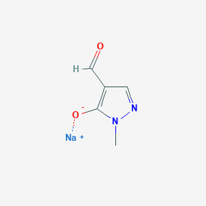 Sodium;4-formyl-2-methylpyrazol-3-olate